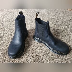 Dr Martens Chelsea Boots Embury Black Wyoming Leather Men's 8 Women's 9